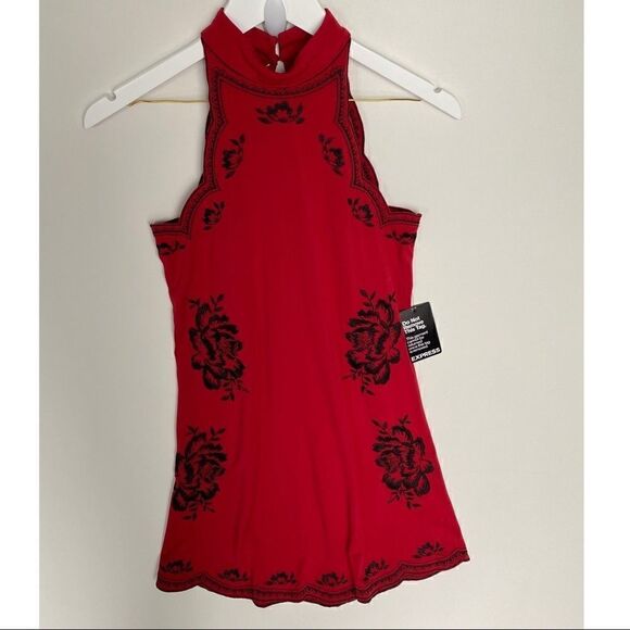 NWT Express Embroidered Dress   - Picture 1 of 11